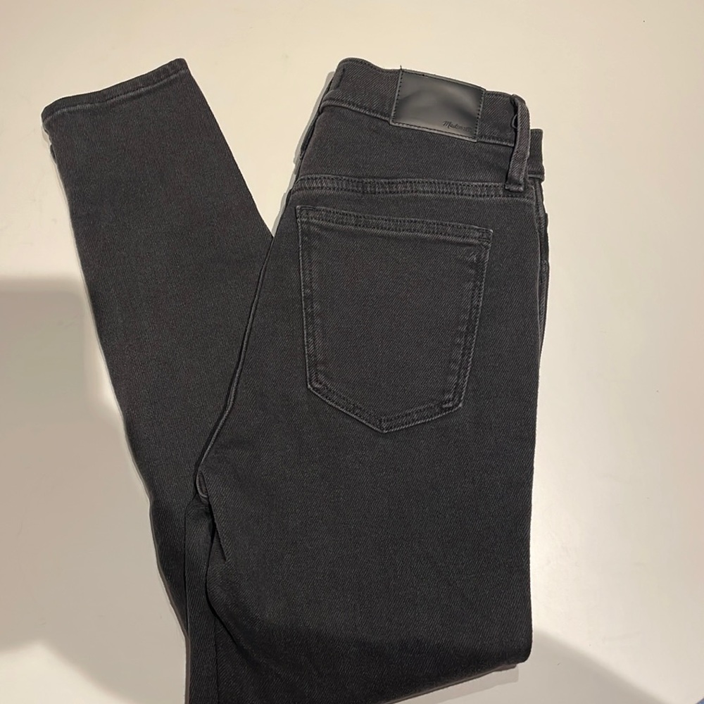 Madewell high rise skinny black jeans